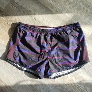 Nike Running Shorts - Blue, Black, Purple (Size Small)